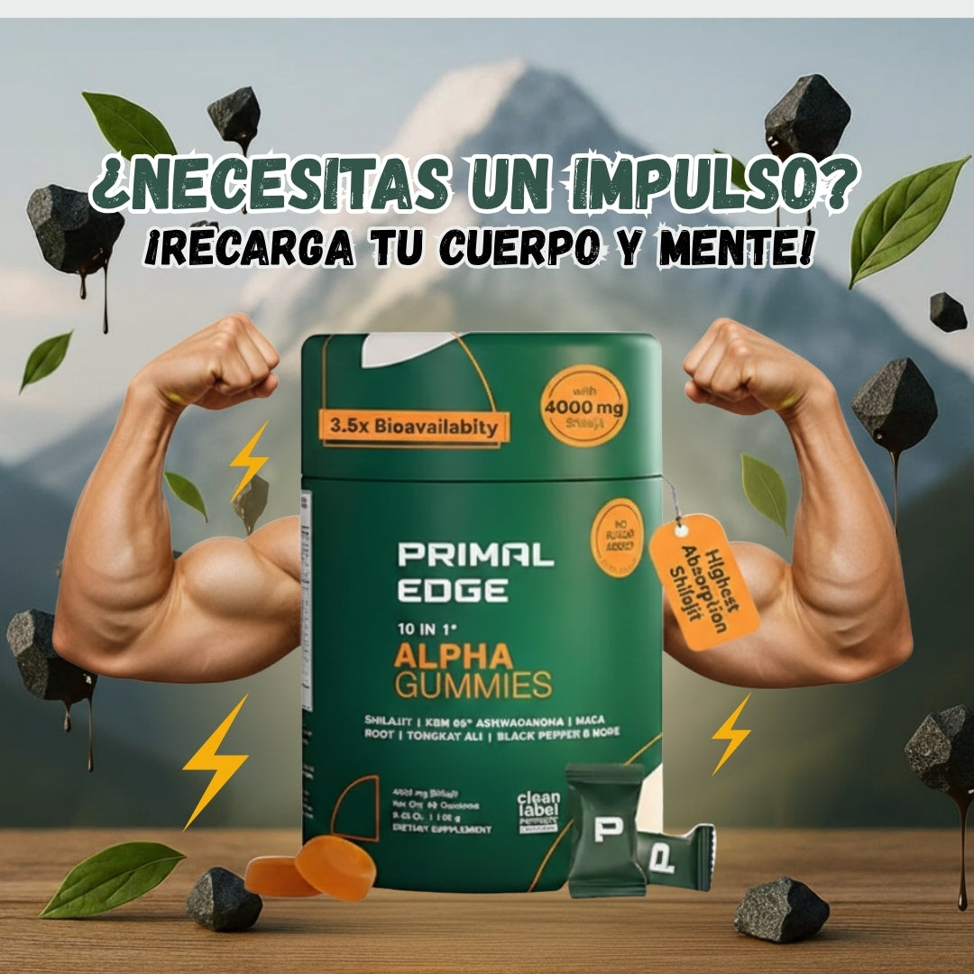 Alpha Shilajit Gummies | El Suplemento 10 en 1 que Eleva tu Testosterona y Vitalidad